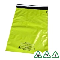 Neon Green Mailing Bags 10 x 14, 250 x 350 - Qty 500 