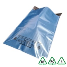 Metallic Blue Mailing Bags 24 x 28, 600 x 700 + Lip - Qty 25