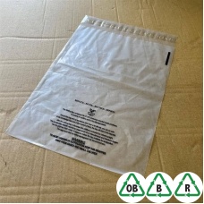 Clear C4 Oxo-Biodegradable Mailing Bags - 9 x 12, 230 x 305 - Qty 50