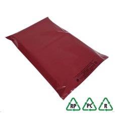 Quick Wrap Bag Style A Long Poly Mailer 8 W x 39 L Blueprints Red (100  QTY)