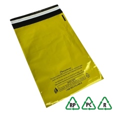 Yellow Mailing Bags 22 x 30, 550 x 750 + 50mm Lip - Qty 250 