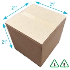 Heavy Duty Double Wall Cardboard Box 21 x 21 x 21, 533 x 533 x 533mm, Qty 1 Box