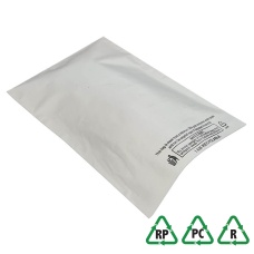 White Mailing Bags 4.7 x 6.7, 120 x 170 + Lip, Qty 100