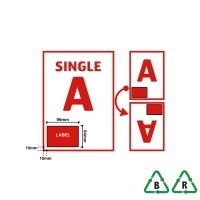 Single Integrated Label 96 x 64mm Style A - Qty 100