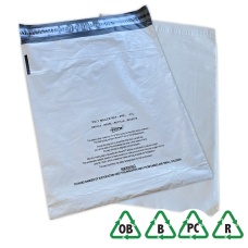 Grey Eco Mailing Bags 17 x 24, 425 x 600 + Lip Child Safety Warning - Qty 250 