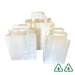 Kraft White Paper Carrier Bag - Large - 250x140x300mm (10x5.5x12") - Qty 50