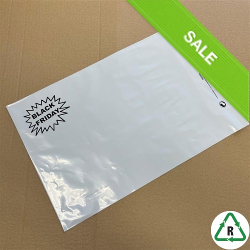 White Black Friday Mailing Bag