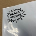 White Black Friday Mailing Bag