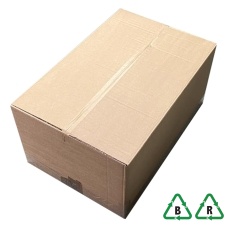 Heavy Duty Double Wall Cardboard Box 24 x 16 x 12, 600 x 400 x 300mm, Qty 1 Box