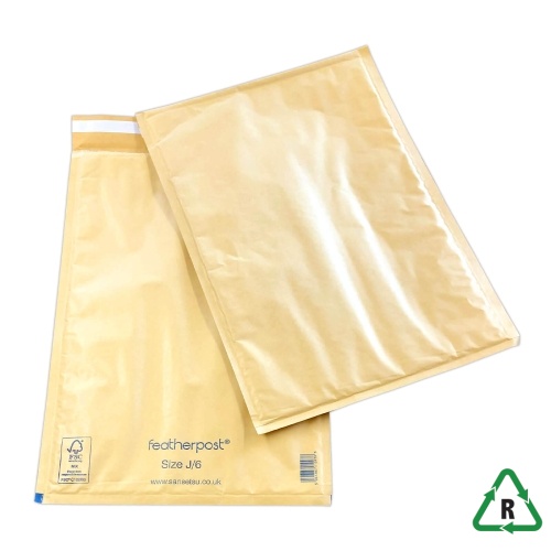 Gold Featherpost Bubble Lined Mailers