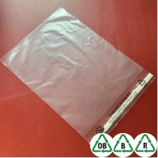 Clear C3 Biodegradable Mailing Bags 13 x 17, 330 x 440 + Lip, Qty 50 
