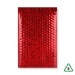 Holographic Red Bubble Lined Bag - 250x180mm + Lip - 10 Bags 