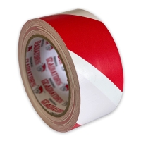 Hazard Warning Floor Tape - Red And White - Qty 1