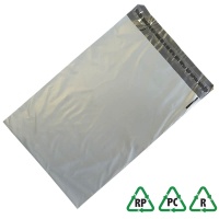 Grey Recycled Mailing Bags 6 x 9, 152 x 229mm - Qty 100 