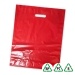 Varigauge Carrier Bags 15 x 18 x 3, 381 x 457 x 76 - Post Box Red - Qty 5