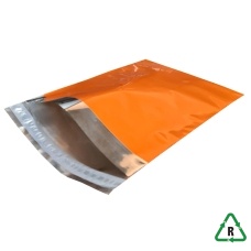 Metallic Orange Foil Mailing Bags 4 x 6, 120 x 160 - Qty 25 