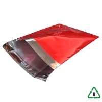 Metallic Red Foil Mailing Bags - 9 x 12, 230 x 305 - [C4 Portrait] - Qty 25