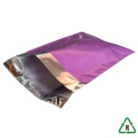 Metallic Purple Foil Mailing Bags 16 x 21" (400 x 525mm) + Lip - Qty 25