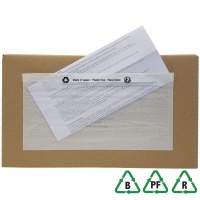 DL Plain Paper Documents Enclosed Envelopes - Plastic Free - Qty 100