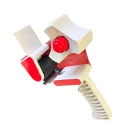 Packaging Tape Dispenser - 48-50mm x 66m Tape. Adjustable Brake, Red/Grey - Qty 1