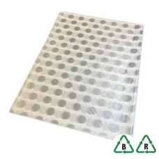 Silver Dots Printed Stock Tissue Paper - 500 x 750mm - Qty 240 Sheets