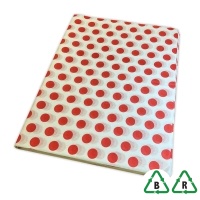 Strawberry Dots Printed Stock Tissue Paper - 500 x 750mm - Qty 240 Sheets