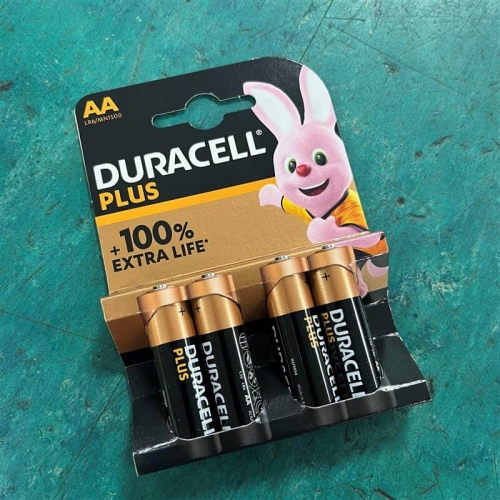 AA Duracell Extra Life Battery pack of 4