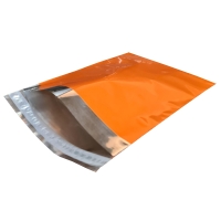 Metallic Orange Foil Mailing Bags 14 x 16" (350 x 400mm) + Lip - Qty 25