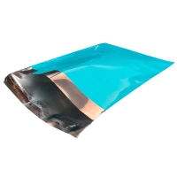 Metallic Turquoise Foil Mailing Bags 16 x 21" (400 x 525mm) + Lip - Qty 25