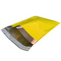 Metallic Yellow Foil Mailing Bags 6 x 9" (165 x 230mm) [C5] + Lip - Qty 25