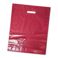 Varigauge Carrier Bags - 22 x 18 x 3, 559 x 457 x 76 - Burgundy - Qty 1